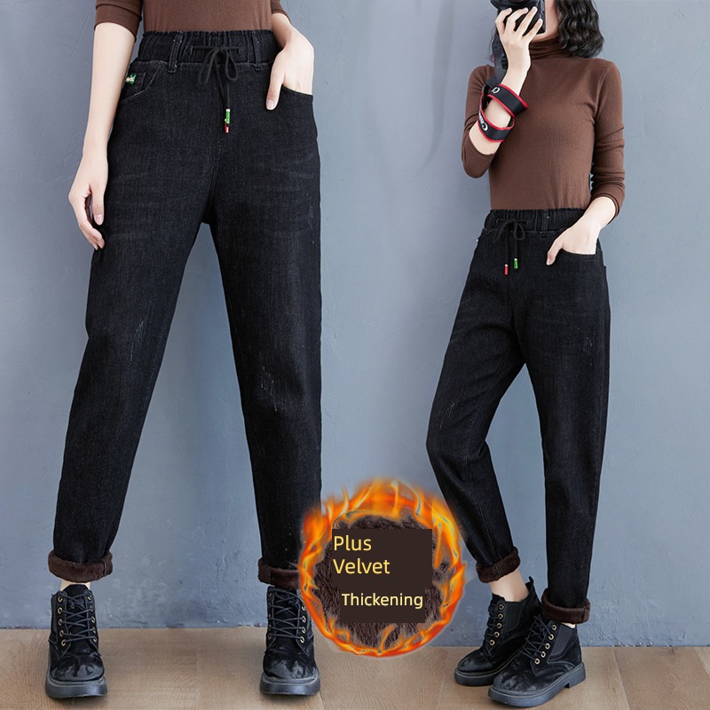 Guangzhou Xintang winter Hot money Big size Fat mm Jeans