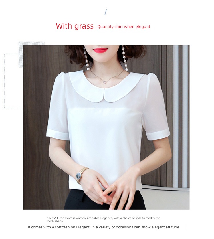 Women 2020 summer Foreign style Small shirt Very immortal Short sleeve