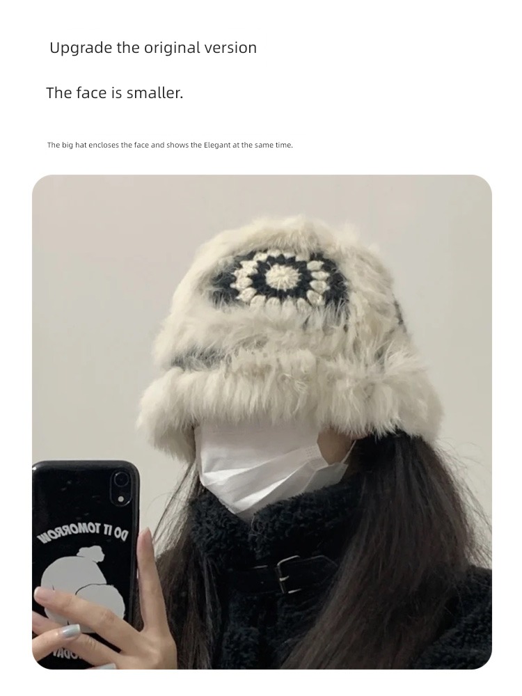 female Autumn and winter Tiger head Chinese style Fisherman hat Lion dance