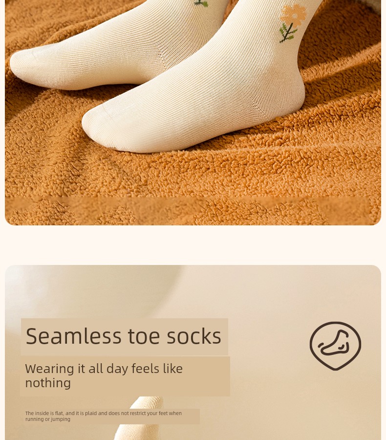 Spring and Autumn Pure Cotton Little Girl Winter Children's Socks — 15