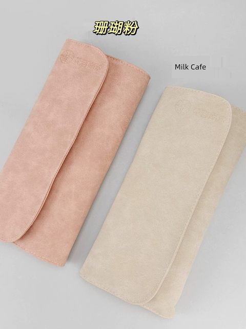 12-hole makeup brush storage bag matte PU leather portable concealed button brush bag makeup cover brush dustproof storage bag
