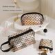 Mesh love storage bag for women portable makeup bag lipstick bag makeup bag large capacity travel toiletry bag