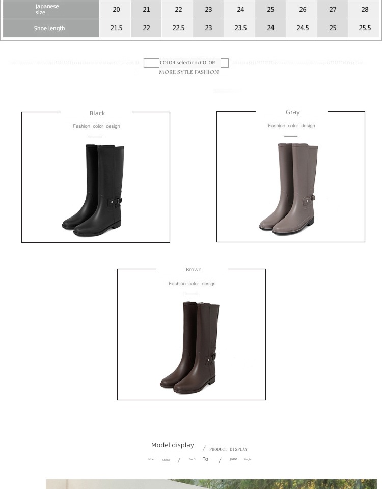 High tube Women Fashion Wear out the republic of korea Autumn and winter Water shoes