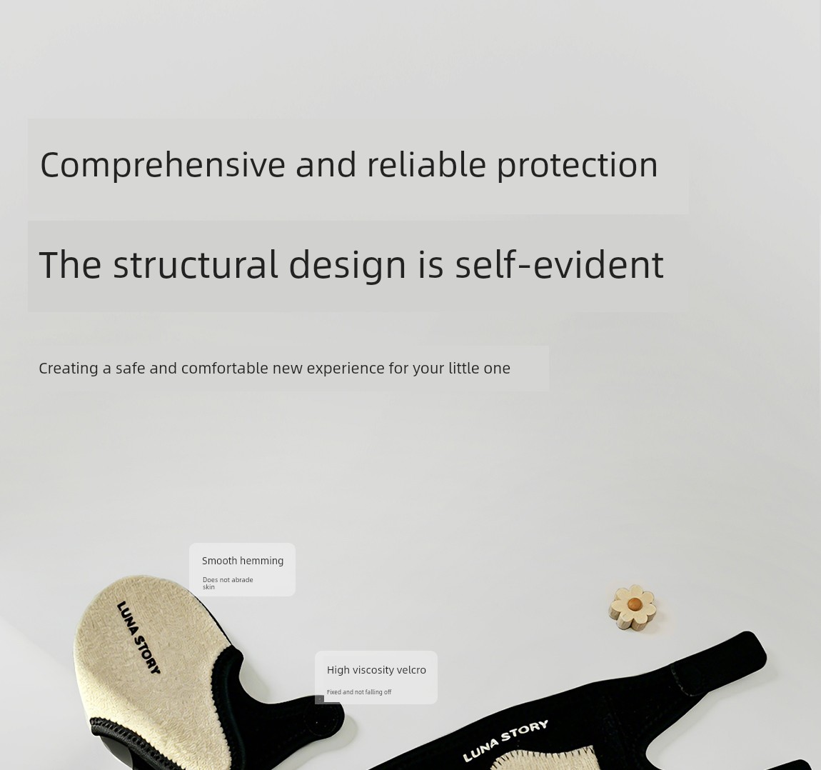 Lunastory Knee Pads, Baby Crawling Elbow Pads, Anti-Slip Children's Toddler Knee Protectors, Anti-Strain — 20