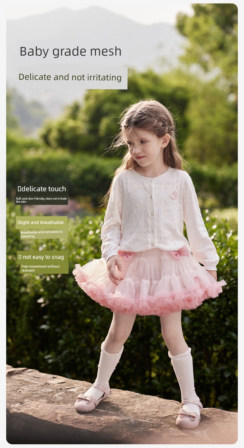 David Bella Girls' Tutu Skirt Summer New Style Kidsren's Pink Princess Skirt Baby Puffy Skirt — 6