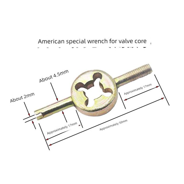 Valve core wrench bicycle tire American mouth cap key electric vehicle car tightening valve core tool remover
