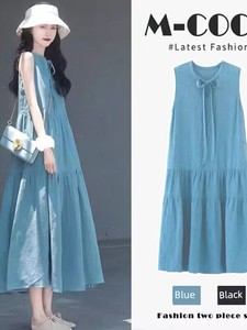 Maternity Summer Dress 2026 New Style Fashionable and Stylish Large Size Loose Sleeveless Long Dress Summer Maternity Dr