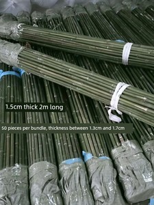 1.2m 3m Bamboo Poles for Garden Trellises to Support Climbing Beans, Beans, and Cucumbers