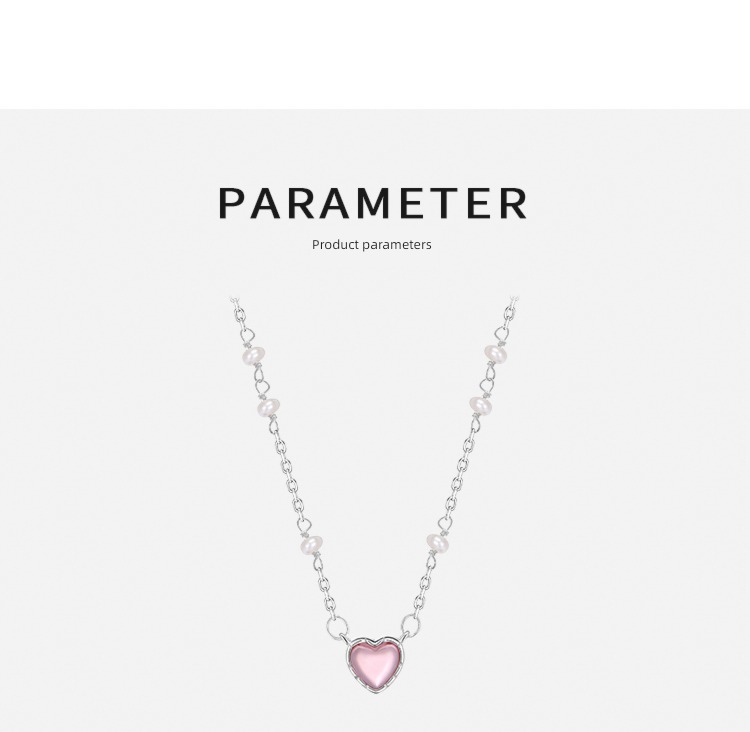 Xiangnan 925 Sterling Silver love female Minority Pearl Necklace