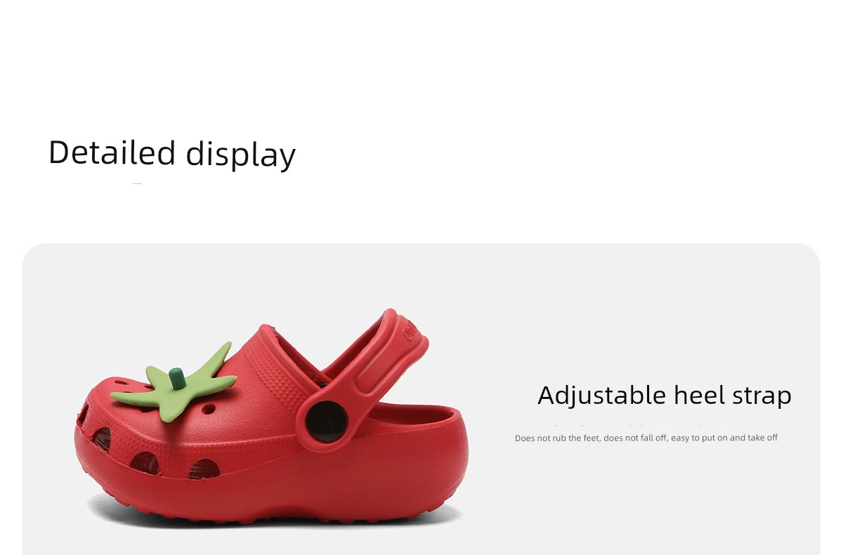 Cute Tomato-Shaped Children's Sandals for Boys and Girls, Summer Outdoor Arch Support Non-Slip Parent-Child Clogs — 3