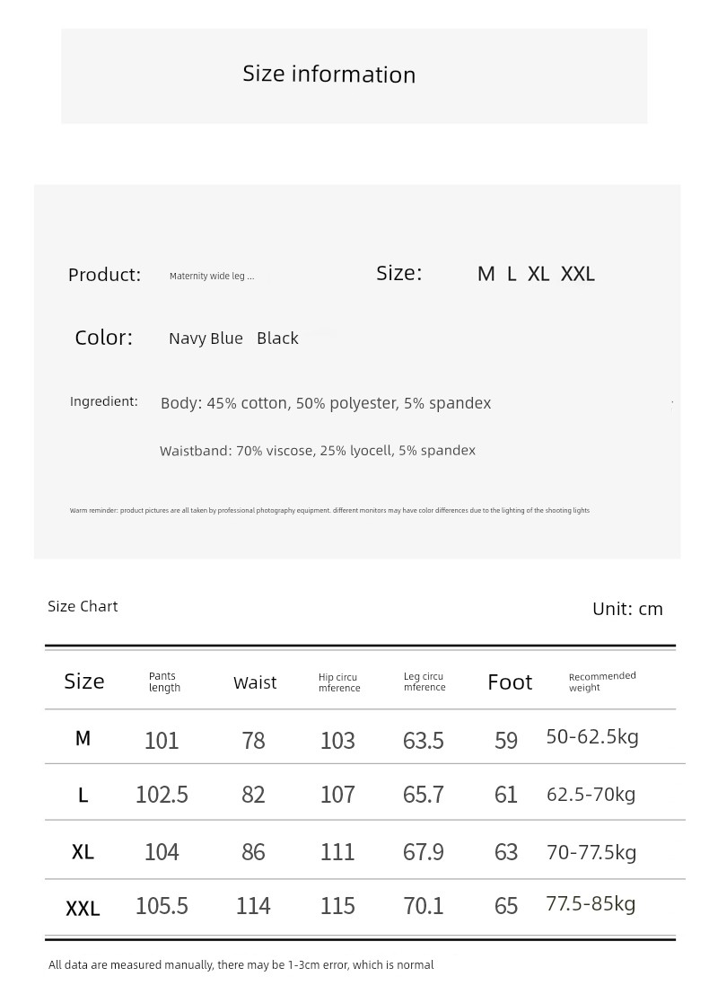 Jq Jingqi Maternity Pants for Autumn and Winter, New Style Lyocell Wide-Leg Pants, Non-Tightening Long Pants for Pregnant Women — 13