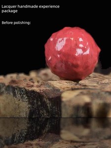 DIY Bead Polishing Craft Experience Kit Intangible Cultural Heritage Handicraft Bracelet Semi-Finished Lacquer Beads Lar