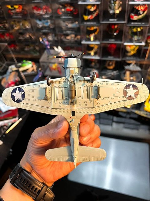 1：72合金飞机模型二战美国无畏SBD俯冲轰炸机战机成品摆件