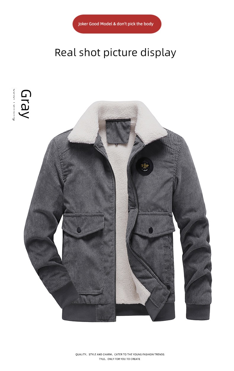 the fat Lamb hair Fattening 200 Jin easy loose coat