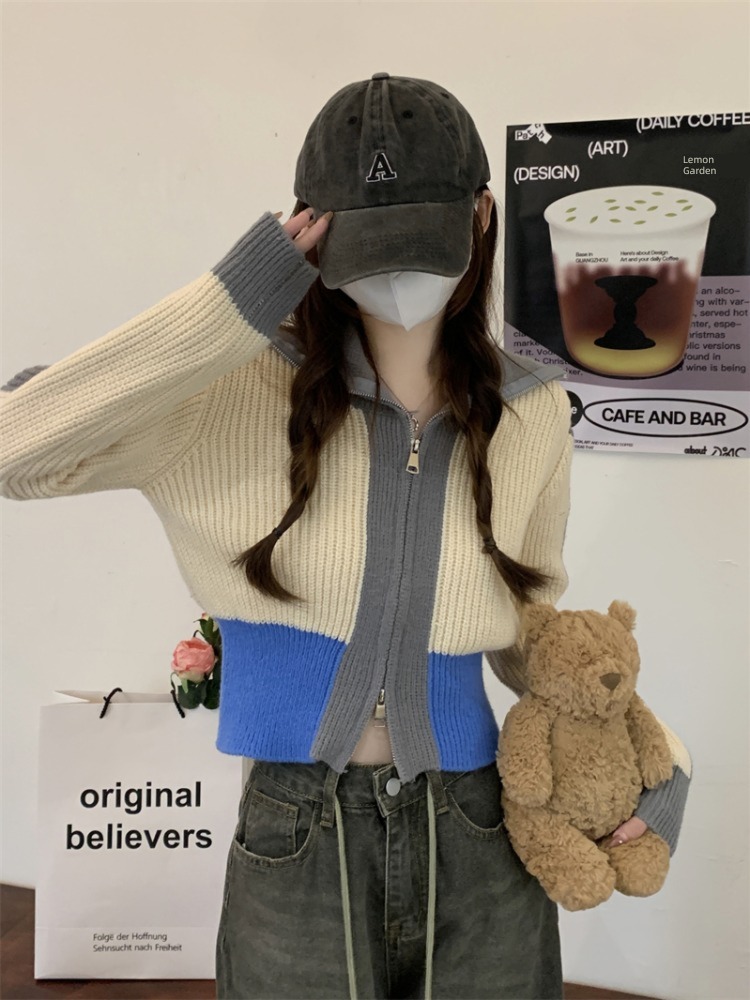 Lazy wind Good morning! spring little chap knitting Cardigan sweater