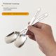 316 stainless steel square head spoon long handle spoon rice spoon large soup spoon thick coffee stirring spoon children's spoon