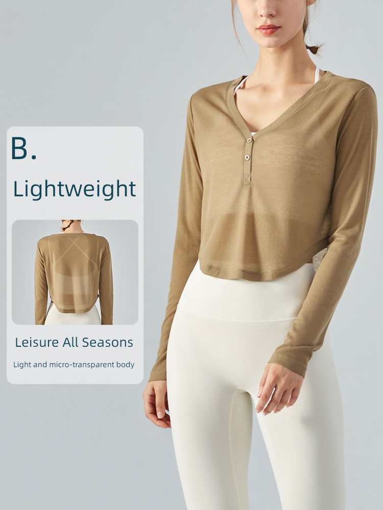 female easy texture Thin money outdoors Long sleeve Quick drying