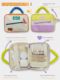 Ruosu Liangpin's new cute contrasting color large-capacity makeup toiletries storage bag portable travel versatile