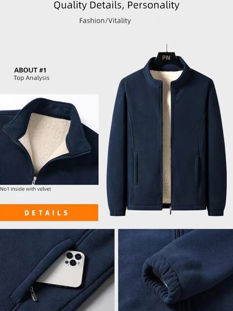 Autumn and winter Inner bladder thickening keep warm two-sided Fleece