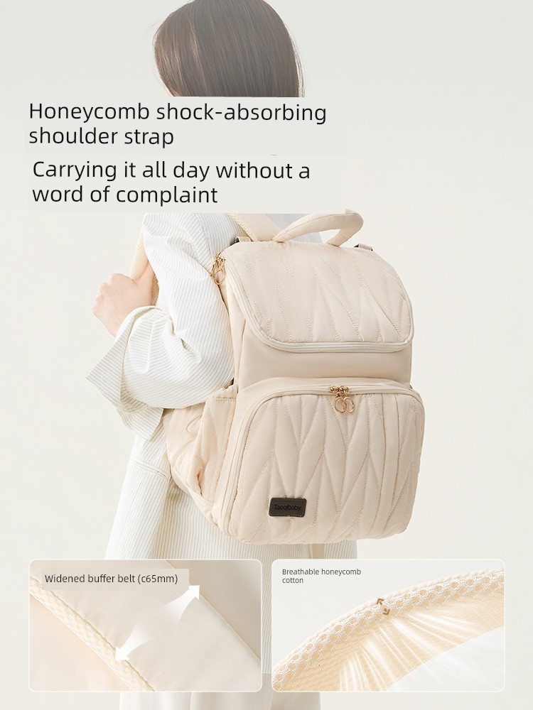 Taoqibaby Ultra-Light Mommy Bag, Portable, Lightweight, Large-Capacity, Multi-Functional, Stylish Backpack for Mother and Baby Outings — 4