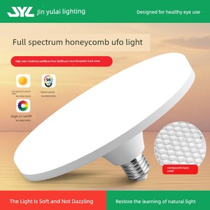 Full Spectrum Led Light Bulb, Ultra-Bright, Energy-Saving, Eye-Protecting Bedroom Lamp, E27 Screw-Mount Ceiling Lamp, Li
