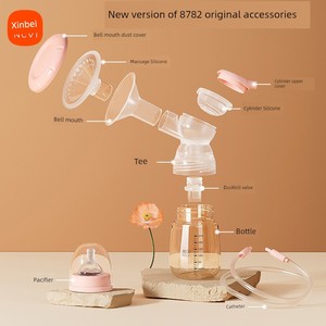 New Version XENBEA 8782 Accessories Bilateral Electric Breast Pump New Arrival Cylinder Silicone Duckbill Valve Massage 