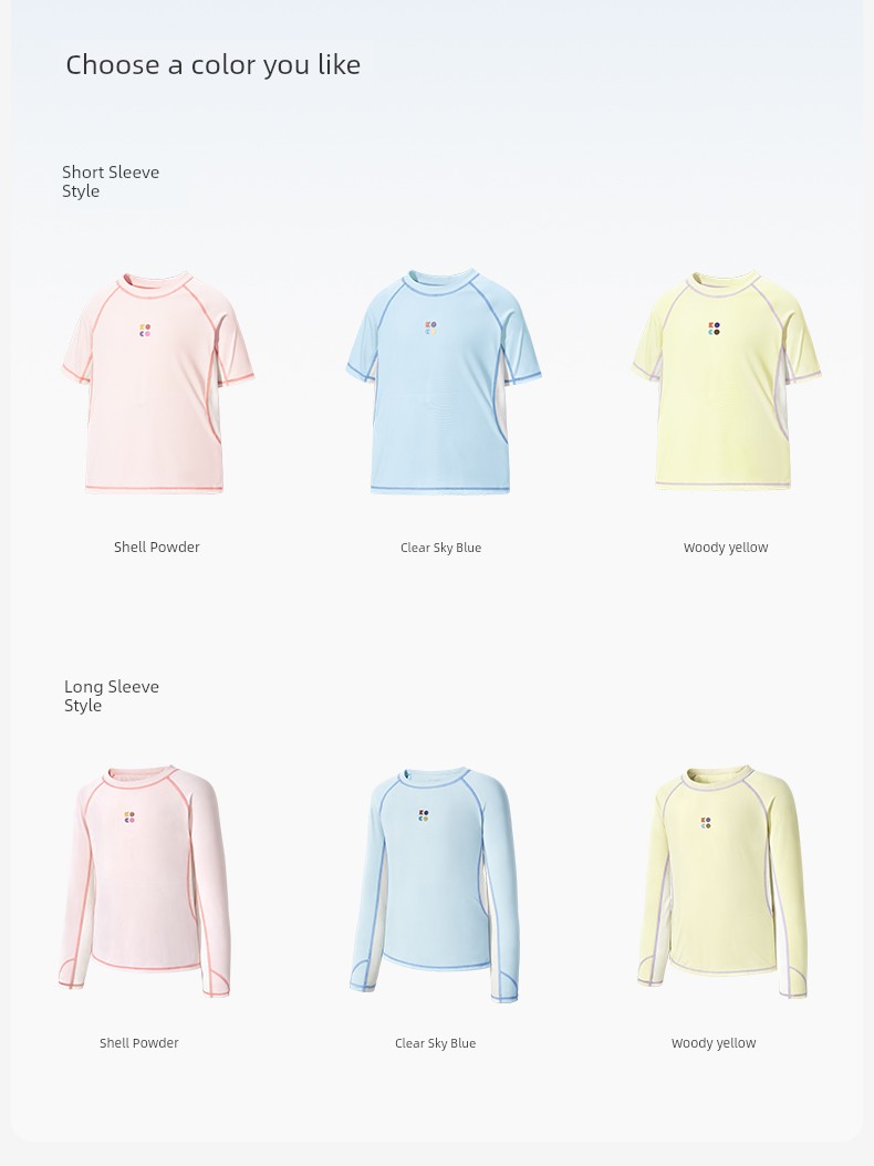 Kk Tree Children's Short-Sleeve Boys' and Girls' Quick-Dry T-Shirt, Sun-Protective Outdoor Sports Top, Long-Sleeve Summer Base Layer, Thin — 31
