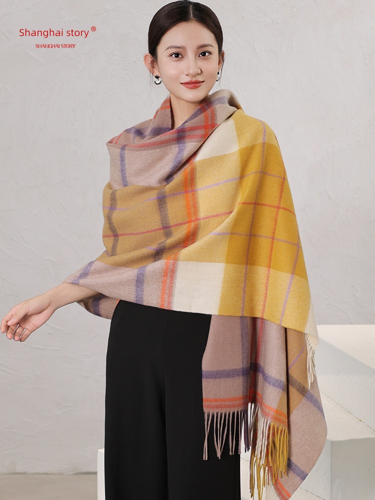 Shanghai Story female mom gift Versatile Autumn and winter scarf