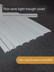 Light Trough Cover, Light Strip Shade, Linear Light Led Strip Light Cover Shell, Light Strip Cover Hard Plastic Pc Light