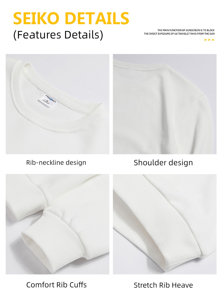 man easy Round neck Autumn clothes Put on your clothes Long sleeve T-shirt
