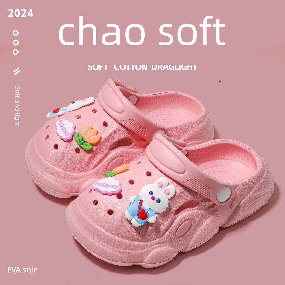 Children's Slippers Summer 2026 New Style Boys' and Girls' Baby Clogs Kids Indoor Non-Slip Parent-Child Sandals — 4
