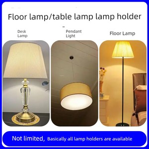 E27 Screw Base Table Lamp Floor Lamp Lamp Holder Lamp Accessories Pendant Lamp Showroom Snap-On Lamp Socket Embedded E14