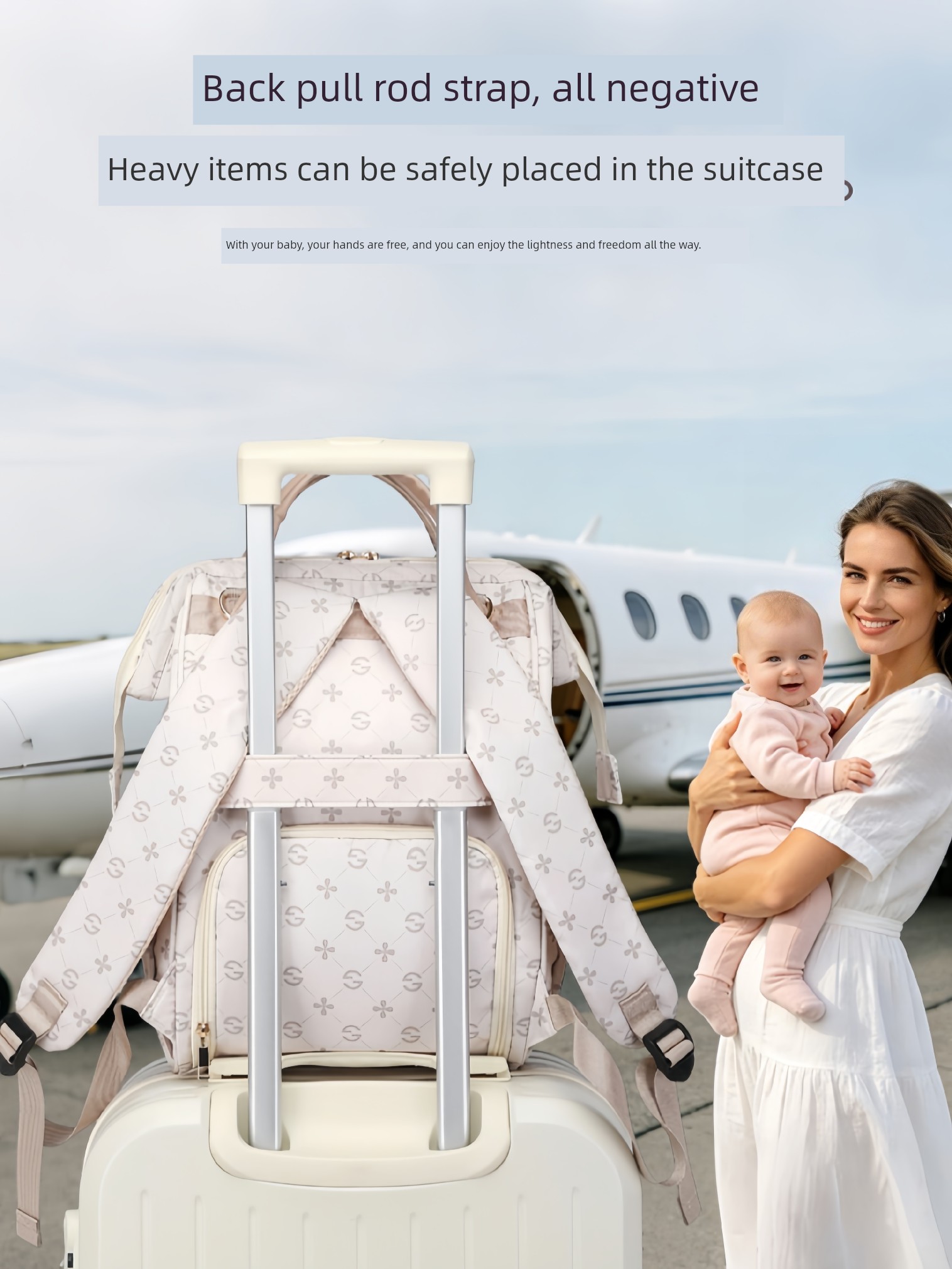 New Fashionable Mommy Bag, Multi-Functional, Large-Capacity, Waterproof Mother-Child Backpack, Lightweight Bag for Moms to Carry When Going Out with Their — 5