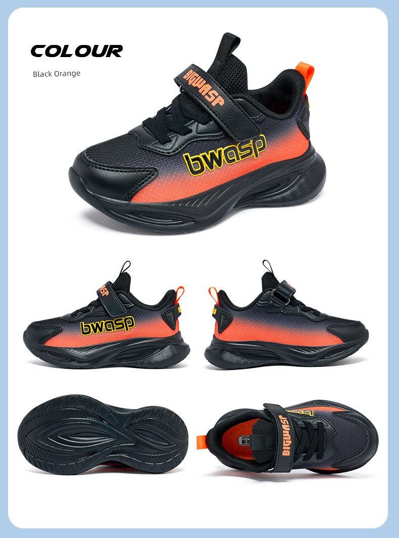 Bumblebee Children's Shoes, Boys' Running Shoes, Autumn Breathable Mesh Boys' Casual Shoes, Elementary School Children's Sports Shoes — 19