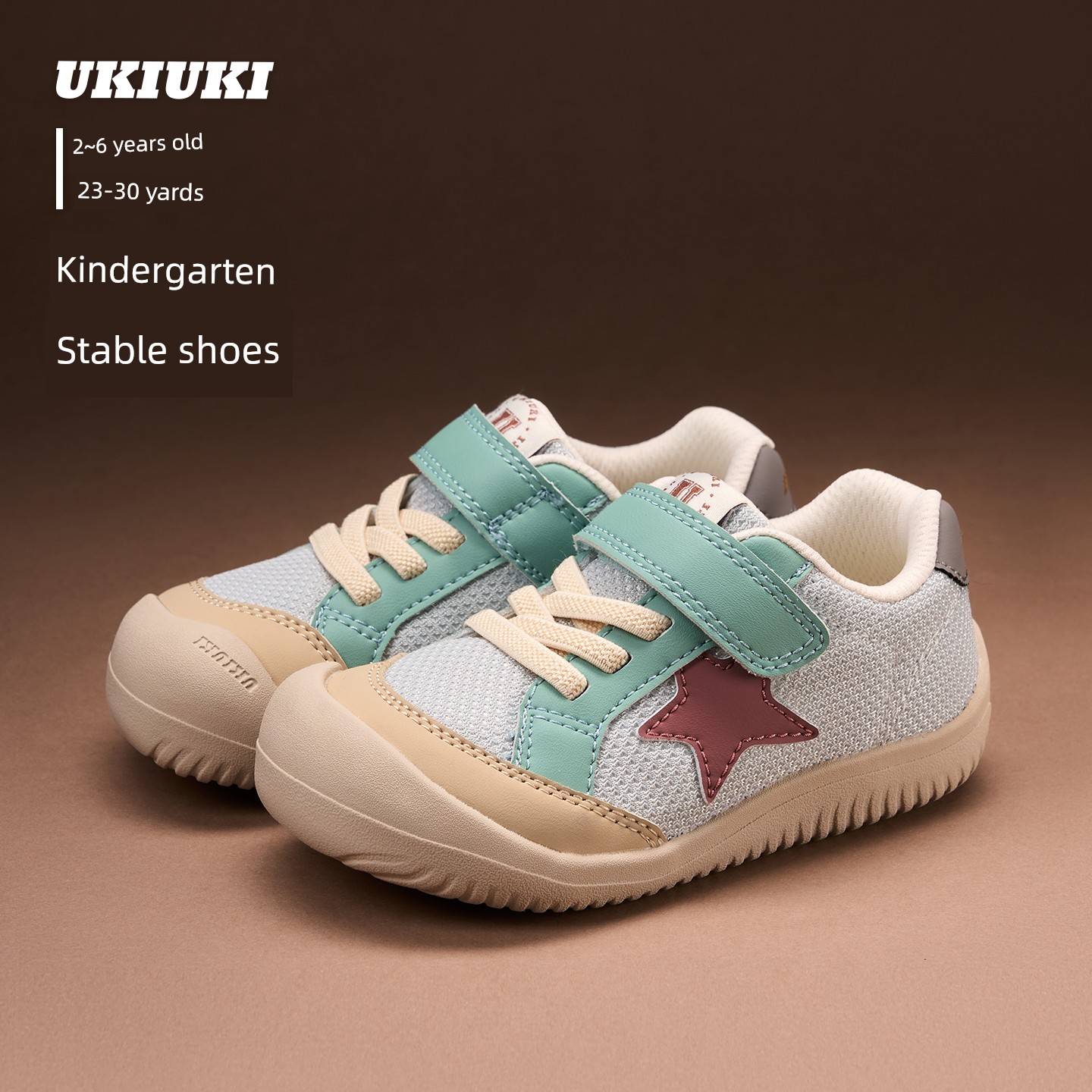 Ukiuki Baby Wide-Fit Toddler Shoes Kindergarten Indoor Boys' Shoes 2026 Autumn New Breathable Non-Slip Functional Shoes — 5