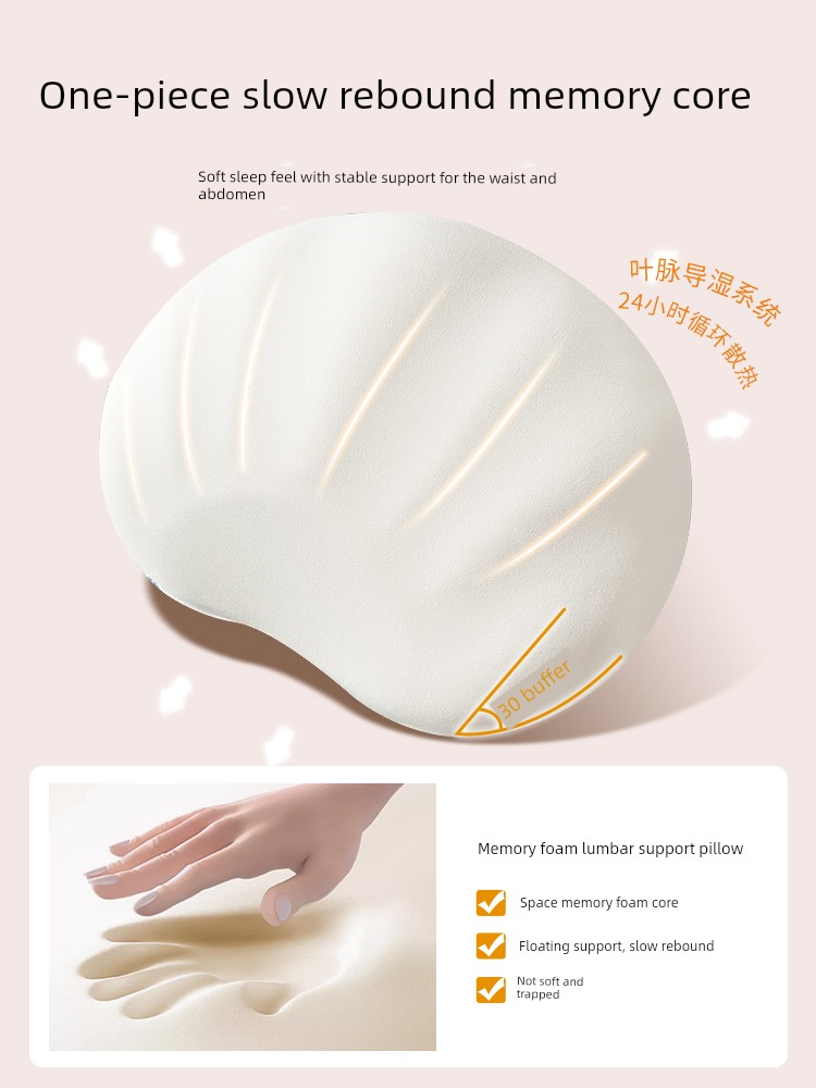 Babywatch Pregnancy Pillow Side Sleeping Pillow Waist Support Side Sleeping Pillow Belly Support Pregnancy Sleep Aid Special Gift