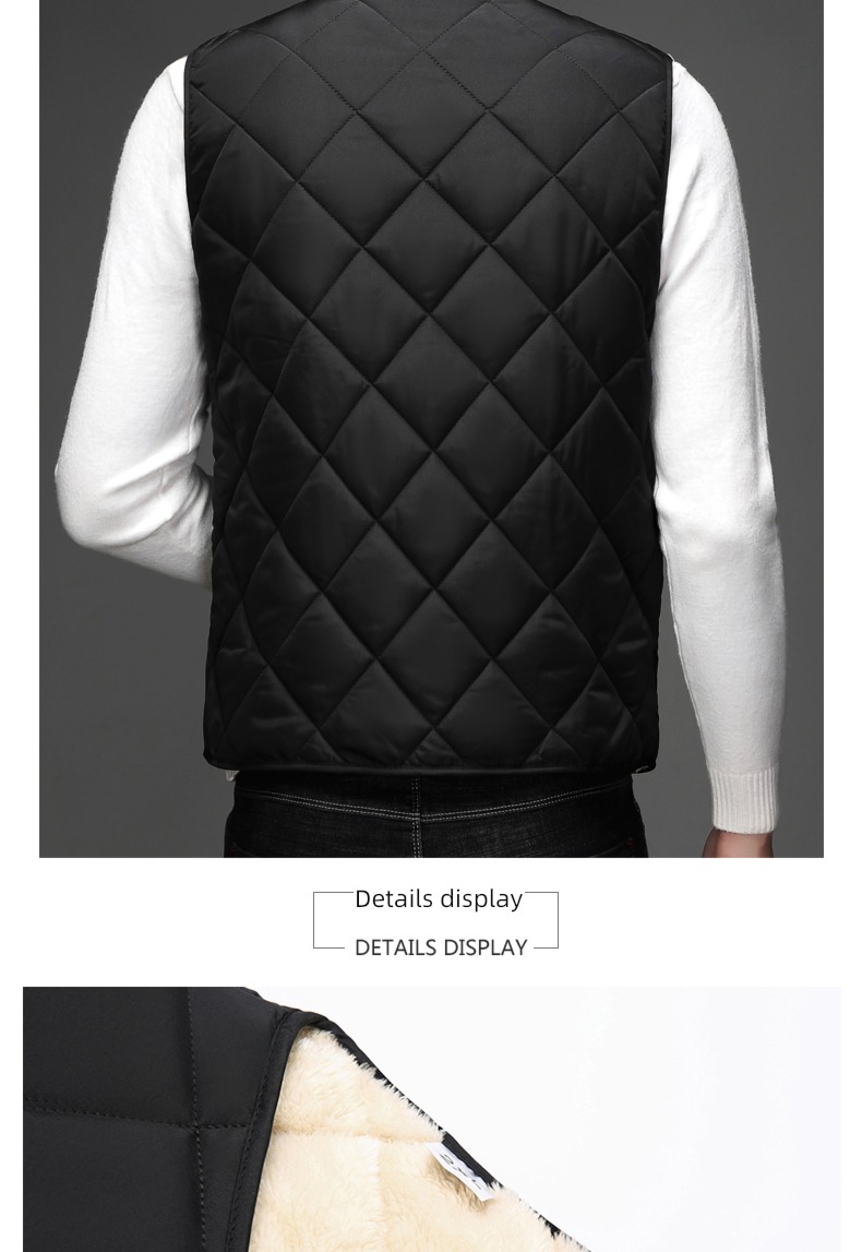 thickening Autumn and winter keep warm Down cotton Self-cultivation Sleeveless Vest