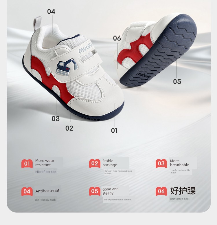 Muttong Baby Thin-Soled Pre-Walking Shoes 2026 Spring and Autumn New Model for 6-18 Months Baby Girls and Boys Soft-Soled Walking Shoes — 31