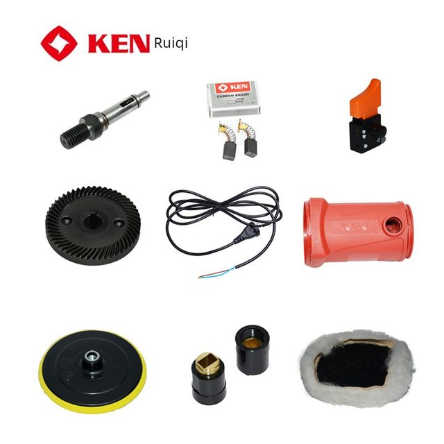 Ruiqi KEN polishing machine 9518E commonly used spare parts switch gear case carbon brush wire speed controller bend handle