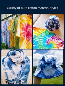 Tie-Dyed Pure White Square Towel Pure Cotton Fabric White Handkerchief Kindergarten Kids Batik DIY Handmade Special Whit