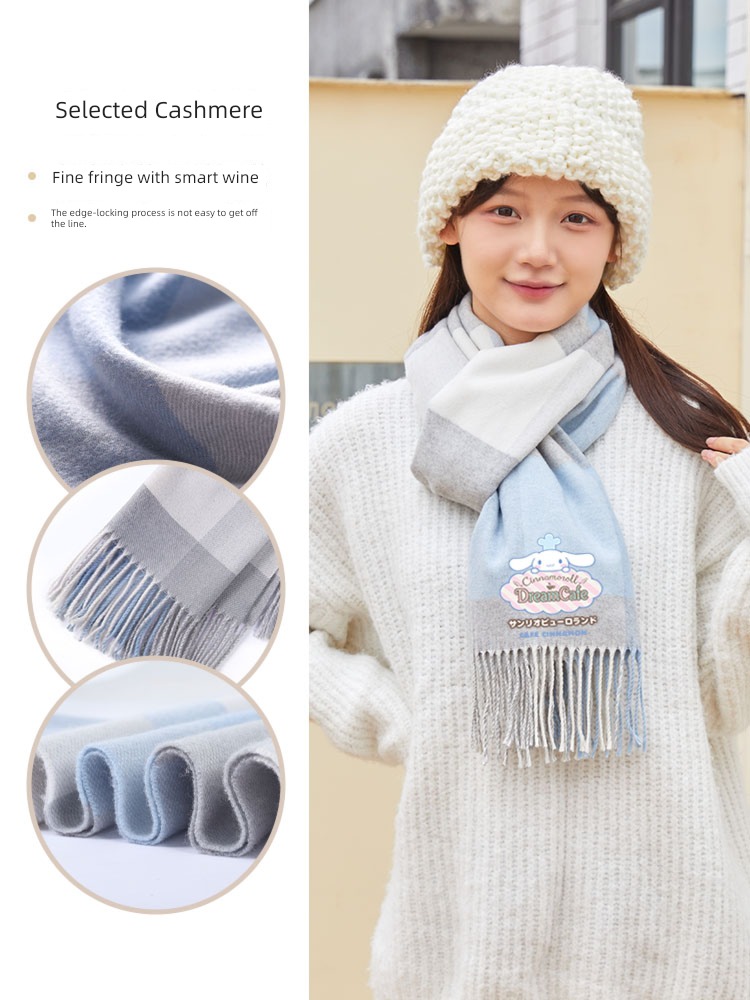 Cashmere girl student winter lovely Advanced sense Cinnamoroll