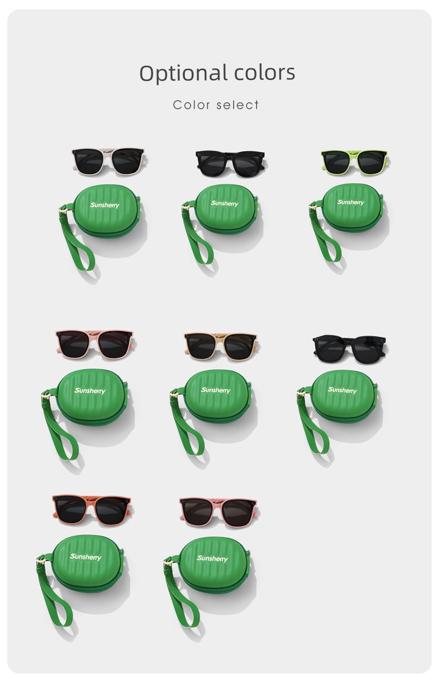 Foldable Children's Sunglasses Polarized Girls' Sunglasses UV Protection Soft Silicone Baby Glasses Boys Sunglasses — 7