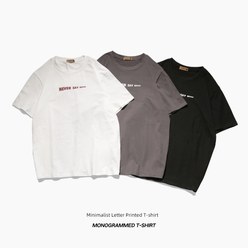 solar system Solid color lovers easy Round neck leisure time Short sleeve