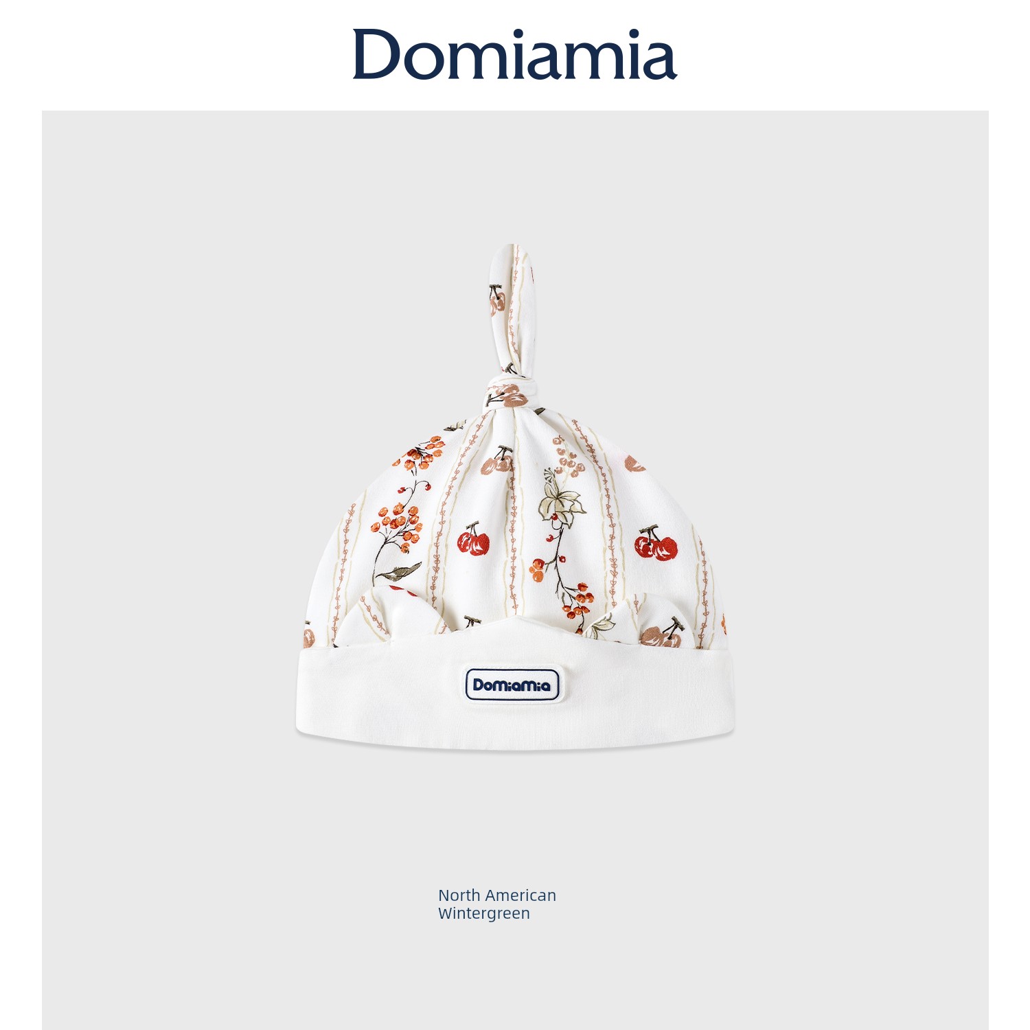 Domiamia Baby Hat Newborn 0-6 Months Old Baby Cotton Hat Cute Full Moon Hundred-Day Headwear — 6