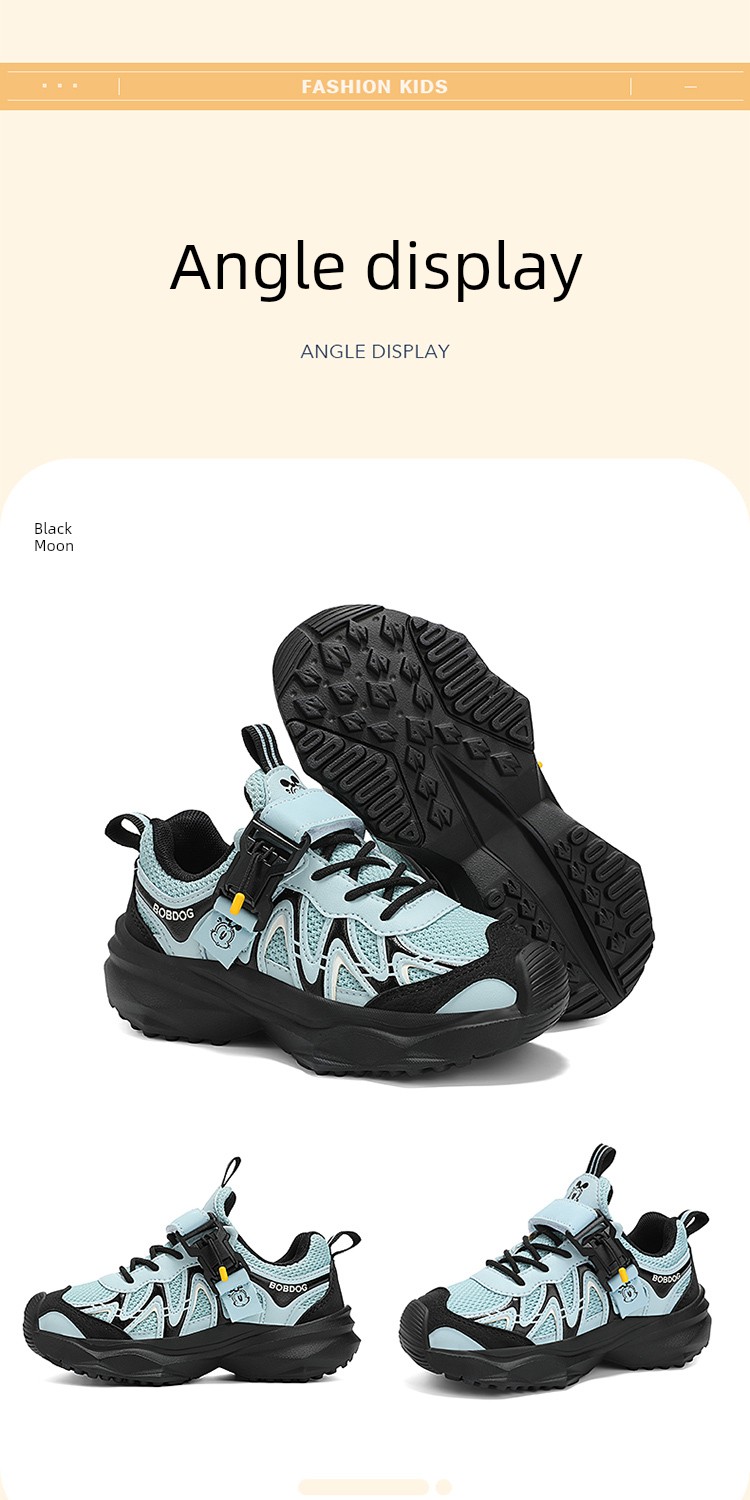 Babudou Kidsren's Sports Shoes New Autumn Mesh Breathable Mesh Shoes for Middle-Aged and Older Boys' Shoes Student Running Shoes — 28
