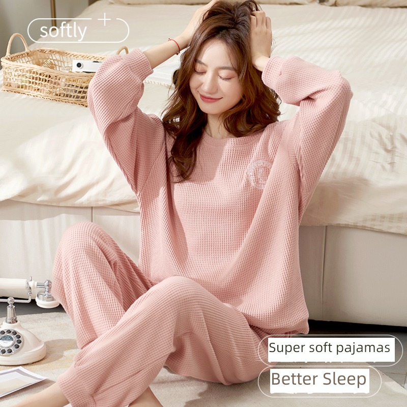 Spring and Autumn pure cotton ma'am leisure time leisure wear pajamas