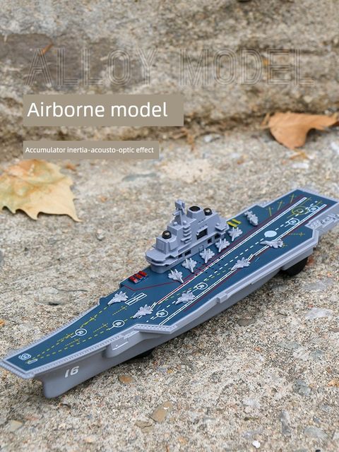 Alloy luxury cruise ship model return power sound and light toy ship ferry yacht ship aircraft carrier warship destroyer