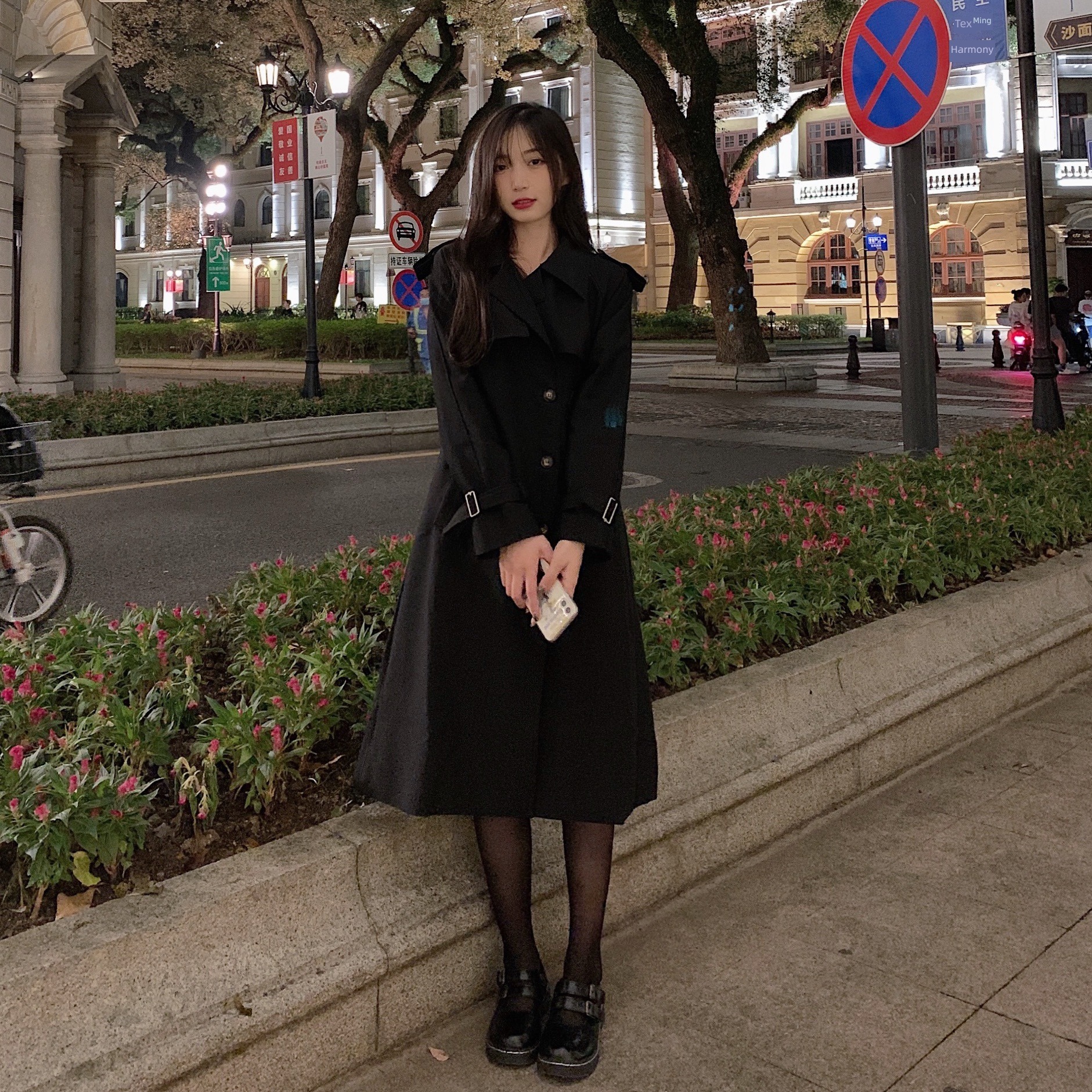 loose coat female Fat mm Medium and long term leisure time Windbreaker loose coat