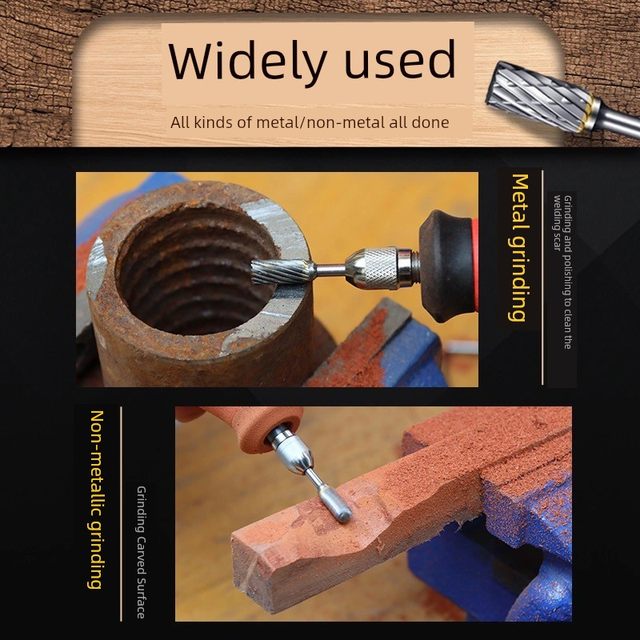 Carbide rotary file metal 3X6 grinding head hand drill grinding diamond drill bit electric file tungsten steel milling cutter