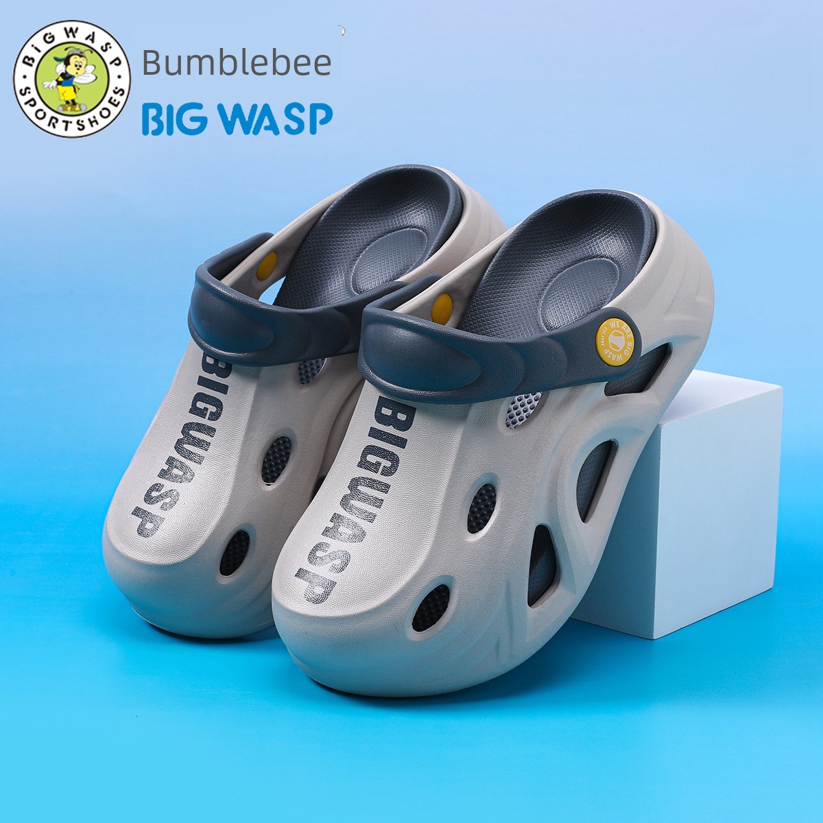 Bumblebee Children's Slippers Boys' Clogs New Summer Non-Slip Sandals Boys' Big Kids Beach Sandals Kids' Slippers — 5